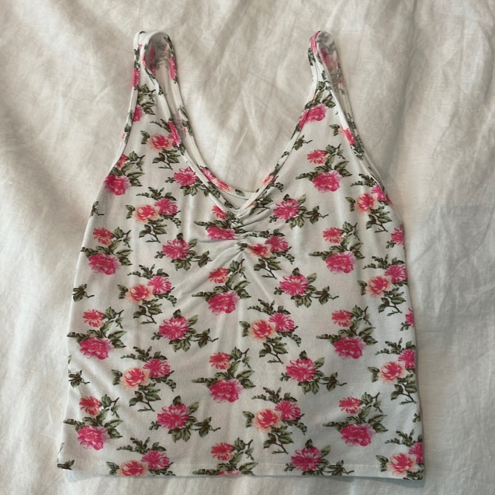 Floral American Eagle Tank Top Size M